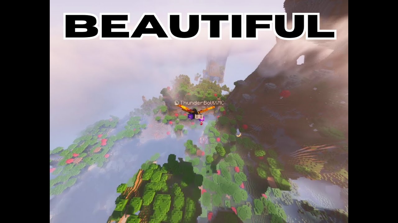 Cinematic Minecraft Elytra Flying - YouTube