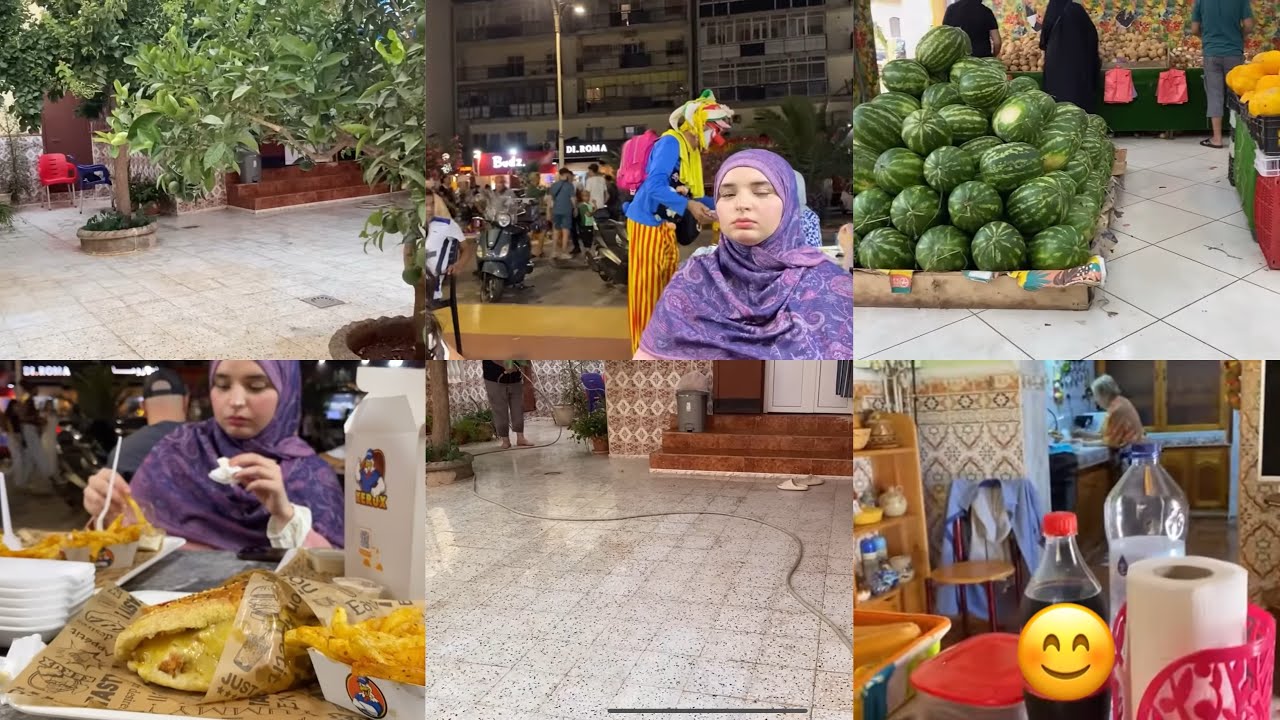 اجمل يوم و روتين عند عجوزتي نهار ميناج و تزرزيق في الحوش خرجنا نقضوا من خضر وًفراكه Routine 