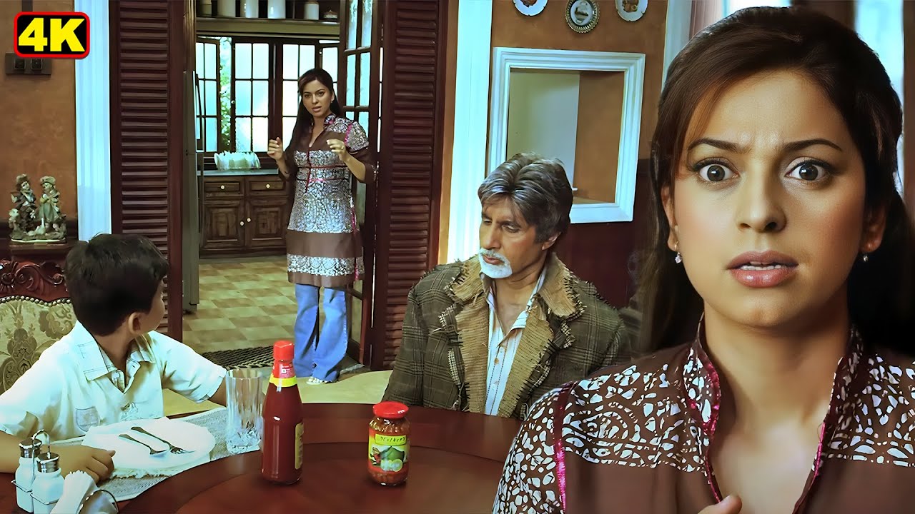 एक पराठा खा नहीं पाता है आज कितना खा रहा हैं | Amitabh Bachchan, Juhi Chawla Blockbuster Movie Scene