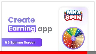 #6🤑 Spin Wheel Game Screen || Create Own Earning App Without Coding || Earning App Niotron screenshot 2