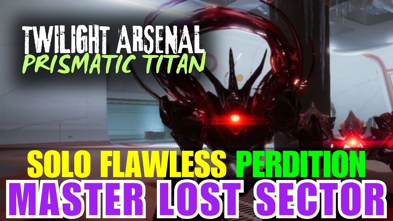 SOLO Flawless Master Lost Sector PERDITION with Prismatic Titan [Destiny 2]