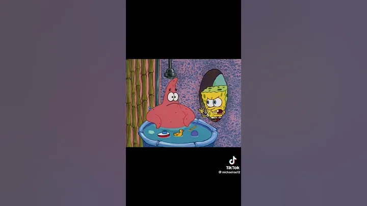 patrick takes a shower in squidward house (SpongeB...