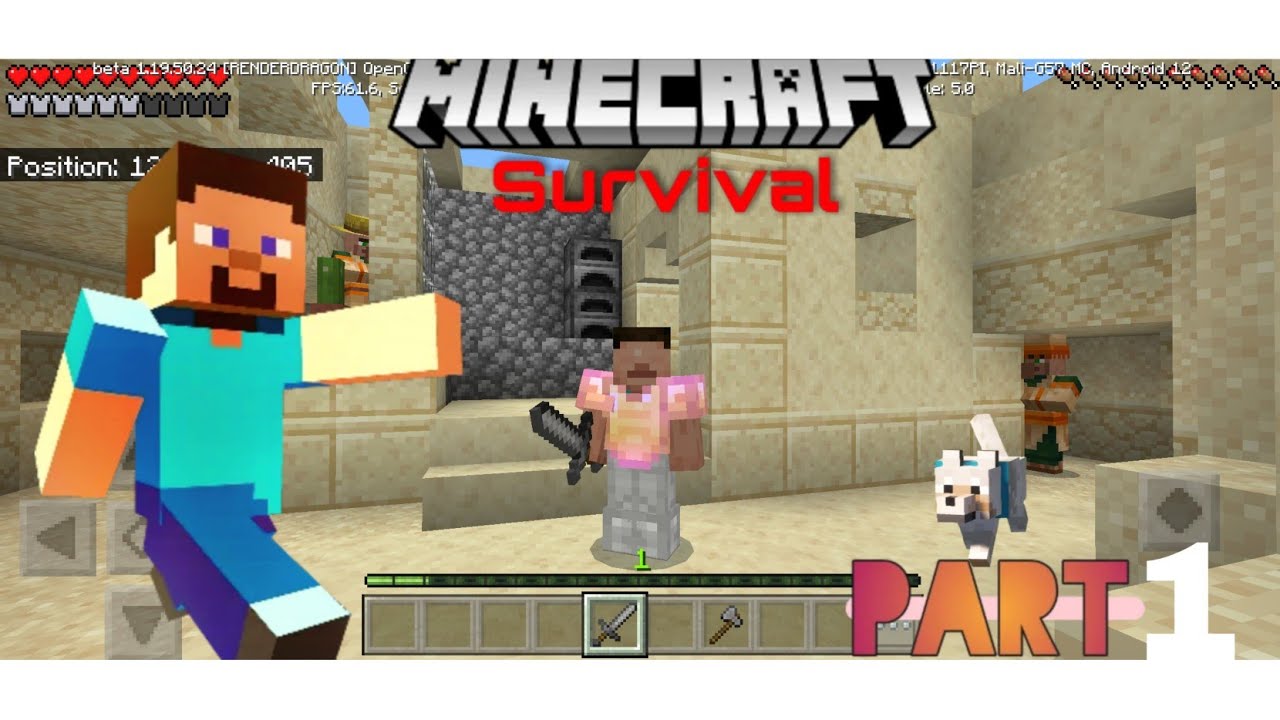 minecraft survival series part 1 | How to find village in minecraft ...