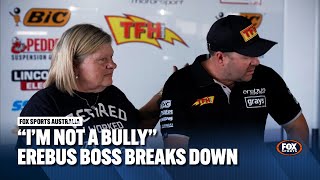 Erebus boss breaks down in emotional interview on the Brodie Kostecki situation | Fox Motorsport