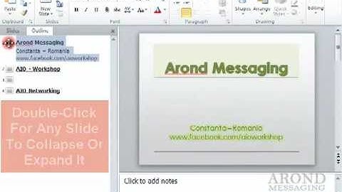 Using PowerPoint 2010 - Collapse and Expand an Outline