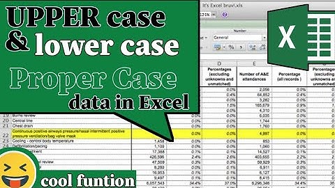 Ms Excel: Upper, Lower & Proper case your Text in Excel| Microsoft Office Function