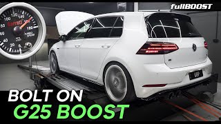 Garrett G25 bolt on VW Golf performance results | fullBOOST