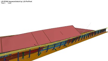 LS DYNA simulation of test TB81, containment level H4B