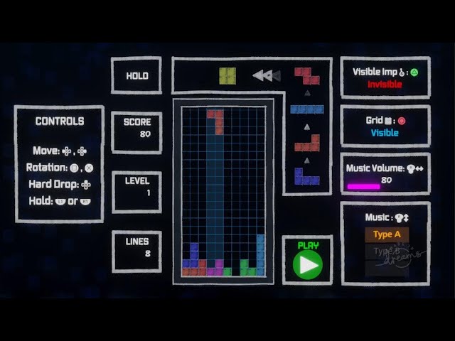 Tetris 1人用テトリス PS5 Gameplay | #MadeInDreams #simora2873