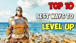 Top 10 Best Ways To LEVEL Up in ARK Survival Ascended | The Island