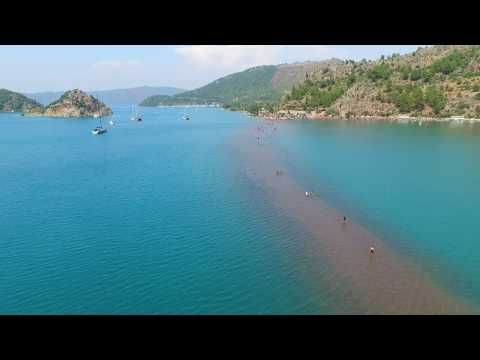 Kuş bakışı Kızkumu Orhaniye - Marmaris