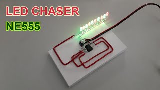 How to Make LED Chaser Circuit with NE555 IC