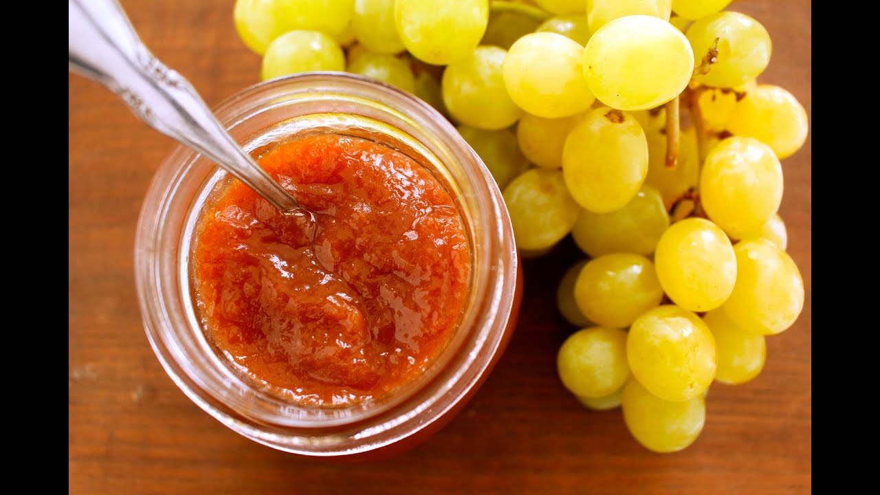 Homemade Grapes Jam Grapes Jam How To Make Grapes Jelly YouTube
