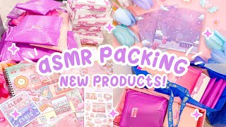 ASMR PACKING ORDERS WITH NO MUSIC, REAL TIME | STUDIO VLOG #13