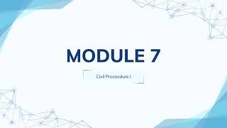 Civil Procedure I | Mod 7 | CL670 Mod 7 – Personal Jurisdiction: Minimum Contacts