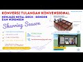 15. Cara Mengkonversi Tulangan Konvensional ke dalam Metal Deck dan Wiremesh
