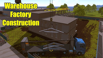 Warehouse Factory Construction (Timelapse) - Relaxing Construction Simulator 2015 Gameplay