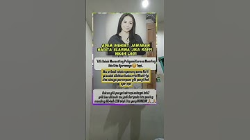 Adem banget jawaban Nagita Slavina jika Rafi Ahmad nikah lagi #shorts #trending #fyp  #motivation
