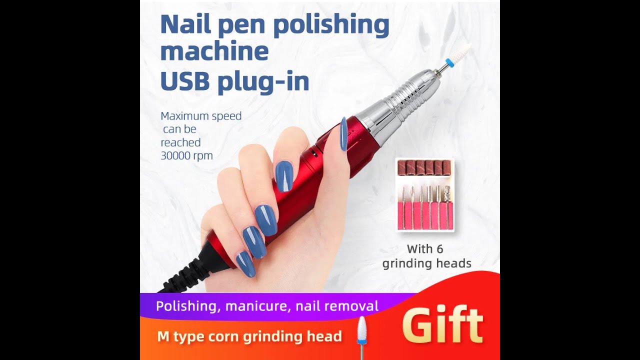 Siminail 18w portable electric nail drill 25000 rpm pen handpiece pedicure mini drilling power nails