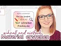 Wie erstelle ich mein Material? // mit PowerPoint + Word