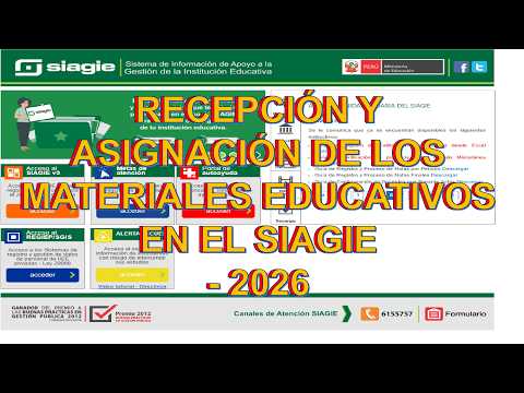 RECEPCION Y ASIGNACION DE MATERIALES EDUCATIVOS   2026