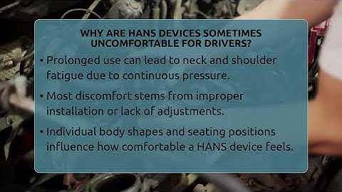 Why Are HANS Devices Sometimes Uncomfortable For Drivers? - Car Performance Pros