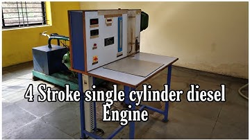 4 stroke single cylinder diesel Engine Experiment | diesel engine | EC lab | VTU