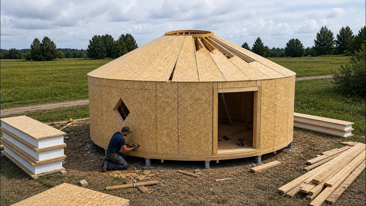 Inexpensive House in 5 Days. Full Construction Process - YouTube