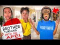 OMG 😱 MY BROTHER TURNED INTO AN APE 🙈 | WHAT HAPPEND IS SHOCKING 😳