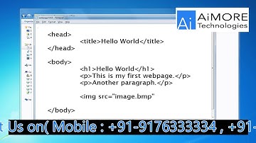HTML Tutorial By AiMORE Technologies
