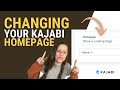 Setting your NEW Kajabi page as your HOMEPAGE