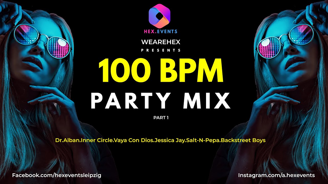 Best Dance Hits of the 90s Party Mix100 BPM  Part 1 No Ads