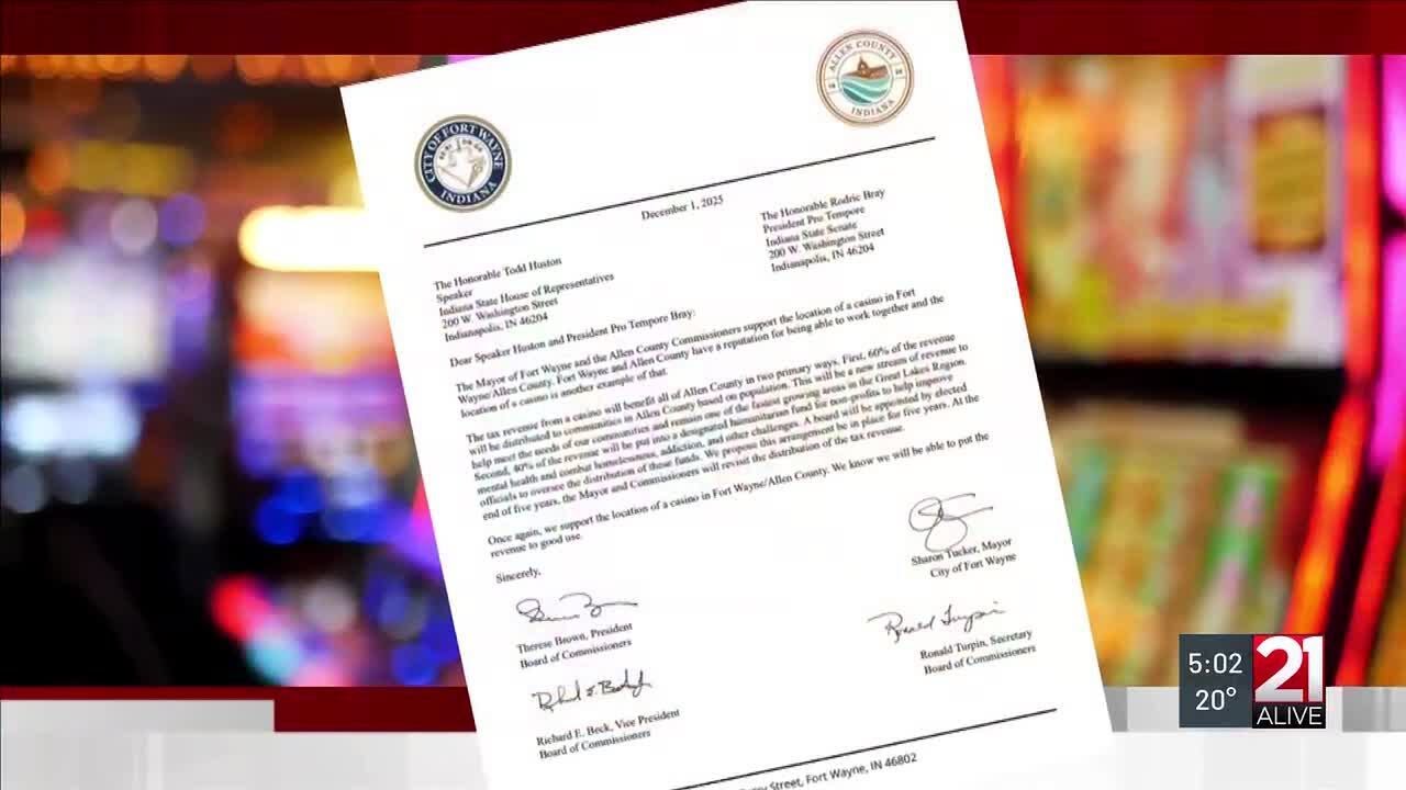 Fort Wayne Mayor, Allen County Commissioners show support for potential new casino