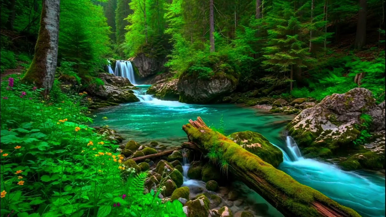 Stream Water Sound and Trickling Ambience | Sleep, Focus, and Nature Therapy