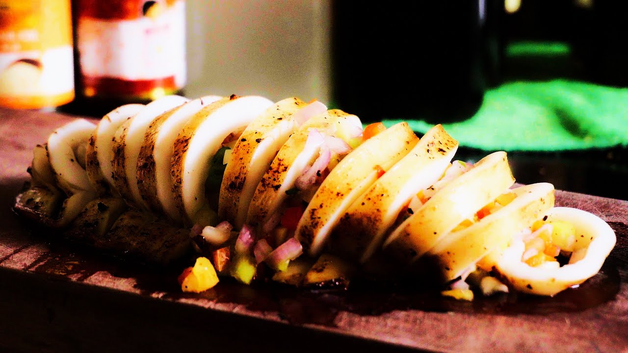 Pan fried squid - silent cooking