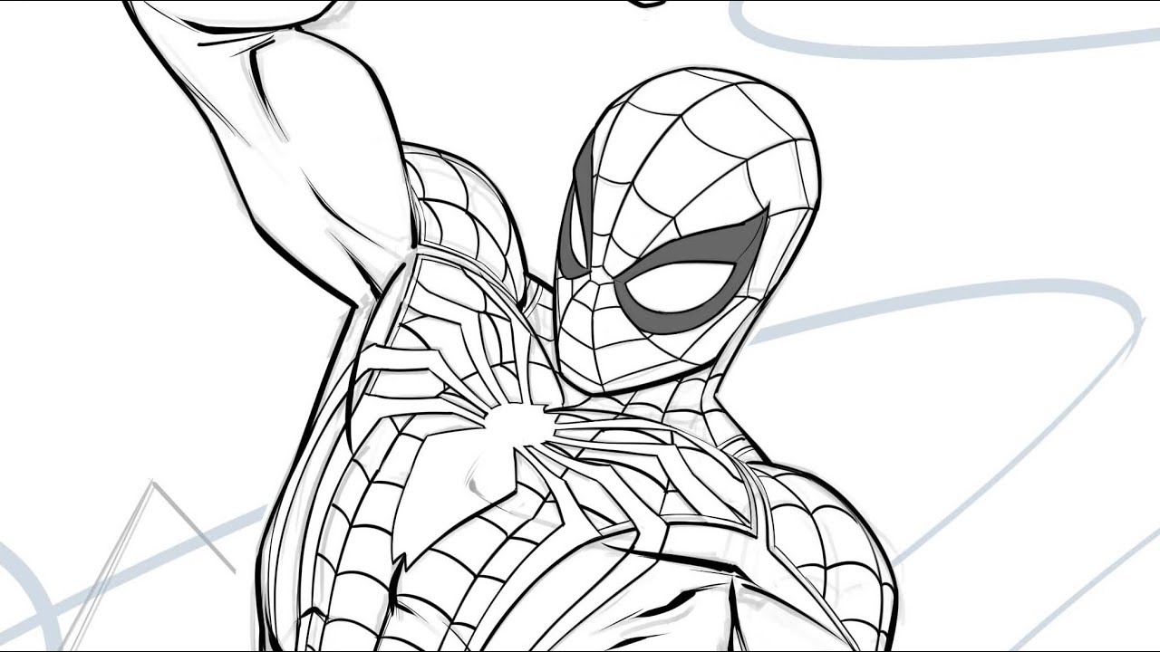 Spider Man Ps4 Coloring Page Spiderman In The City Coloring Pages