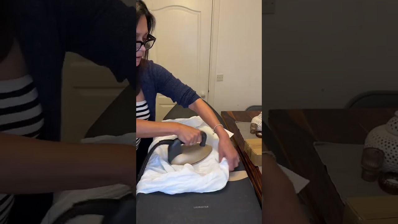 How to iron a mans shirt, first 3 steps.