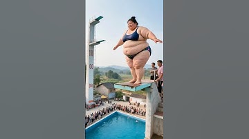 Big Splash! High Dive Thrill #trending #aiart