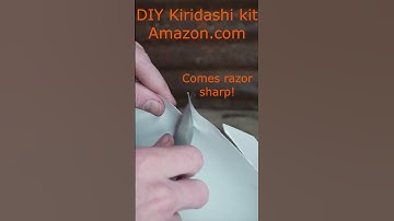 DIY kiridashi kit knife is SCARY SHARP! new for 2022 carving knife 🔪 #shorts
