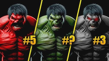 Every Hulk Color Explained: Their Powers & Meanings!