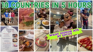 WHAT MY SON GiDEON ATE! 10 COUNTRiES IN ONLY 5 HOURS 😂😂