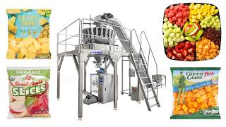 Automatic Sliced Vegetable Salad Fruit Lemon Vertical Pouch Weighing Packing Machine