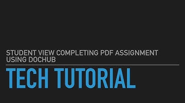 Completing PDF Assignment using DocHub (Part 2 of 3)
