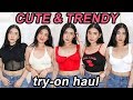 AFFORDABLE & TRENDY try-on clothing haul! 😍 | Toni Sia