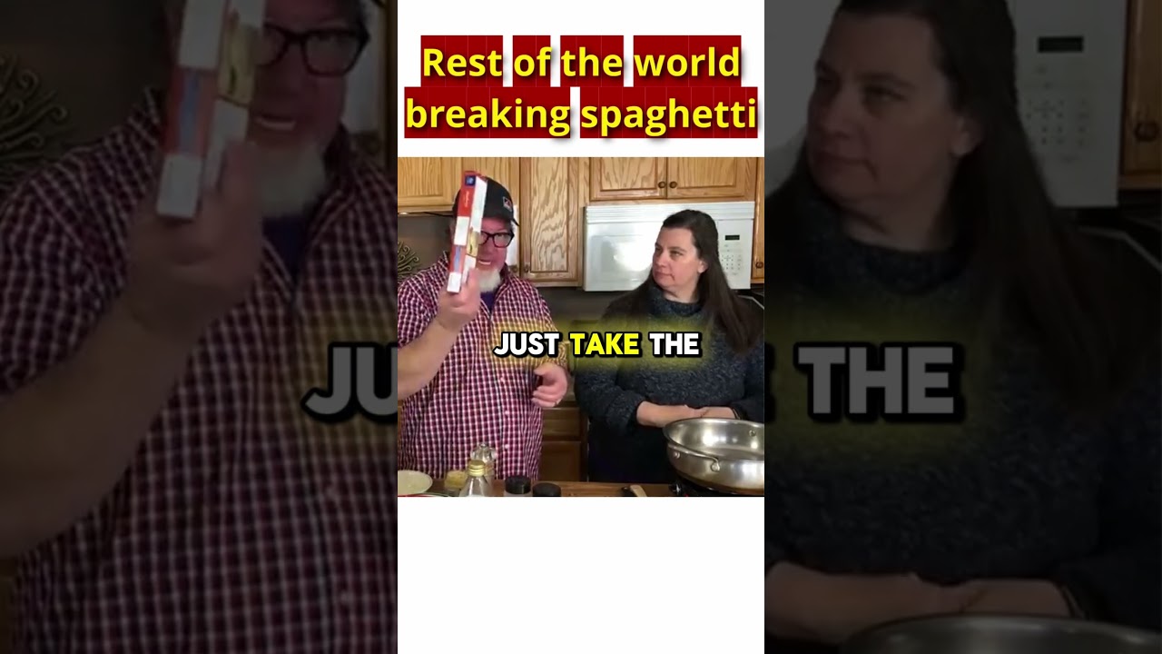 Rest of the world breaking spaghetti #spaghetti