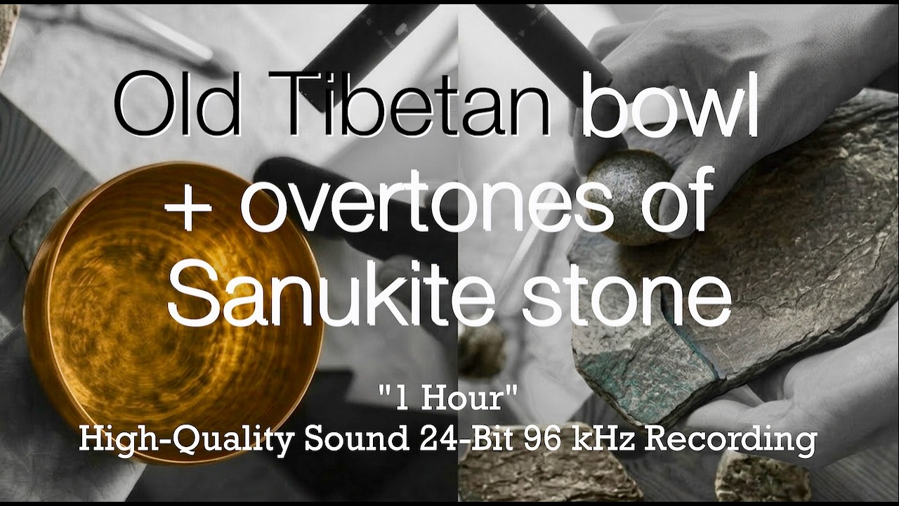 Old Tibetan Singing Bowl & Japanese Sanukite Stone | Deep Healing
