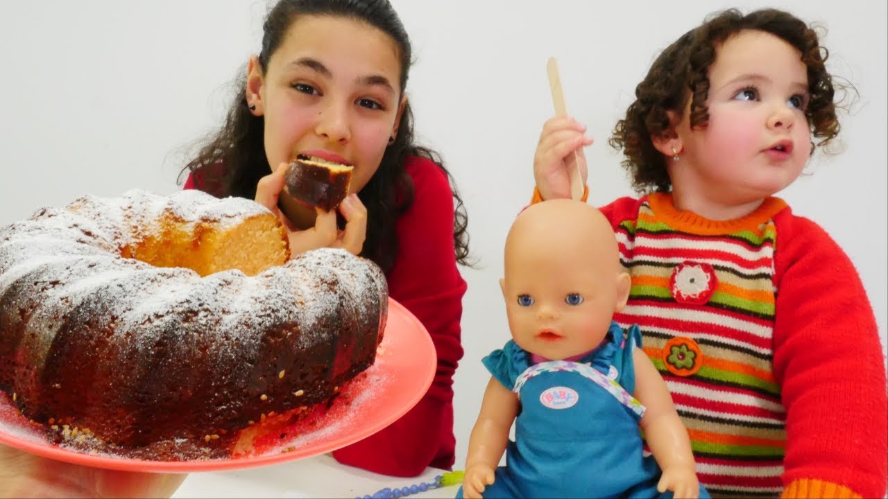 Bebek oyunları. Gerçek kek yapıyoruz. Yemek yapma YouTube