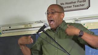Kerrie Symmonds, MP for St. James Central at BLP Northern St. Michael Meeting