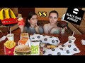 BLACK STAR BURGER BAKU VS  MCDONALDS / MUKBANG / Ayka Emilly Ask Fatima