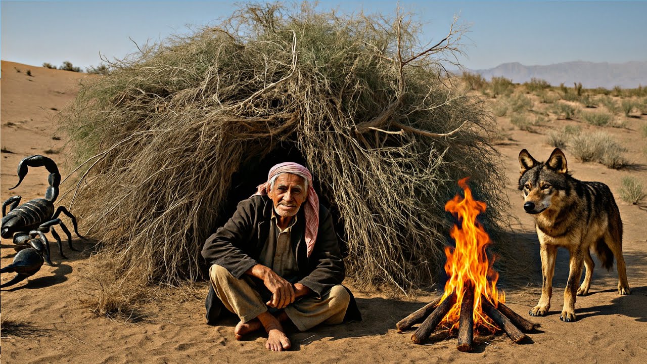 Строительство укрытия для выживания без инструментов в иранской пустыне | Кочевая жизнь